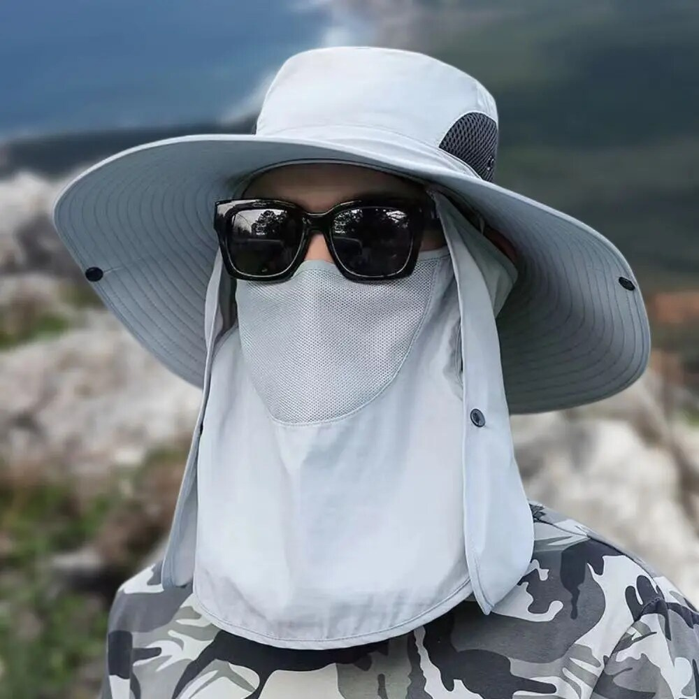 Wide Brim Outdoor Sun Protection Fishing Hat