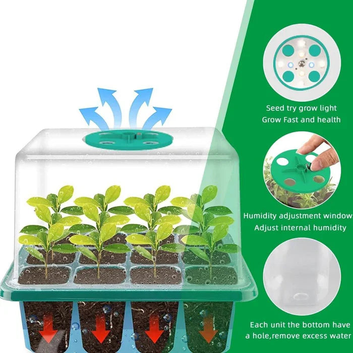 Nursery Pot with Grow Light Seed Starter