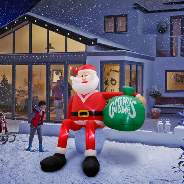 Giant 8FT LED Climbing Santa Inflatable